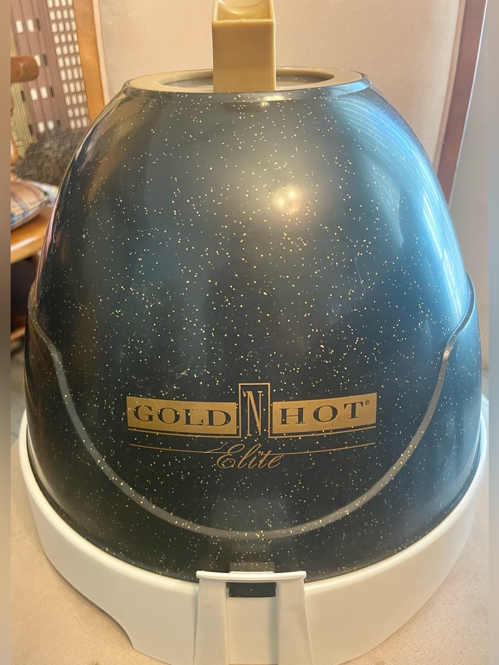 Gold ‘N Hot Elite Hooded Hair Dryer - Black with Gold Speckle